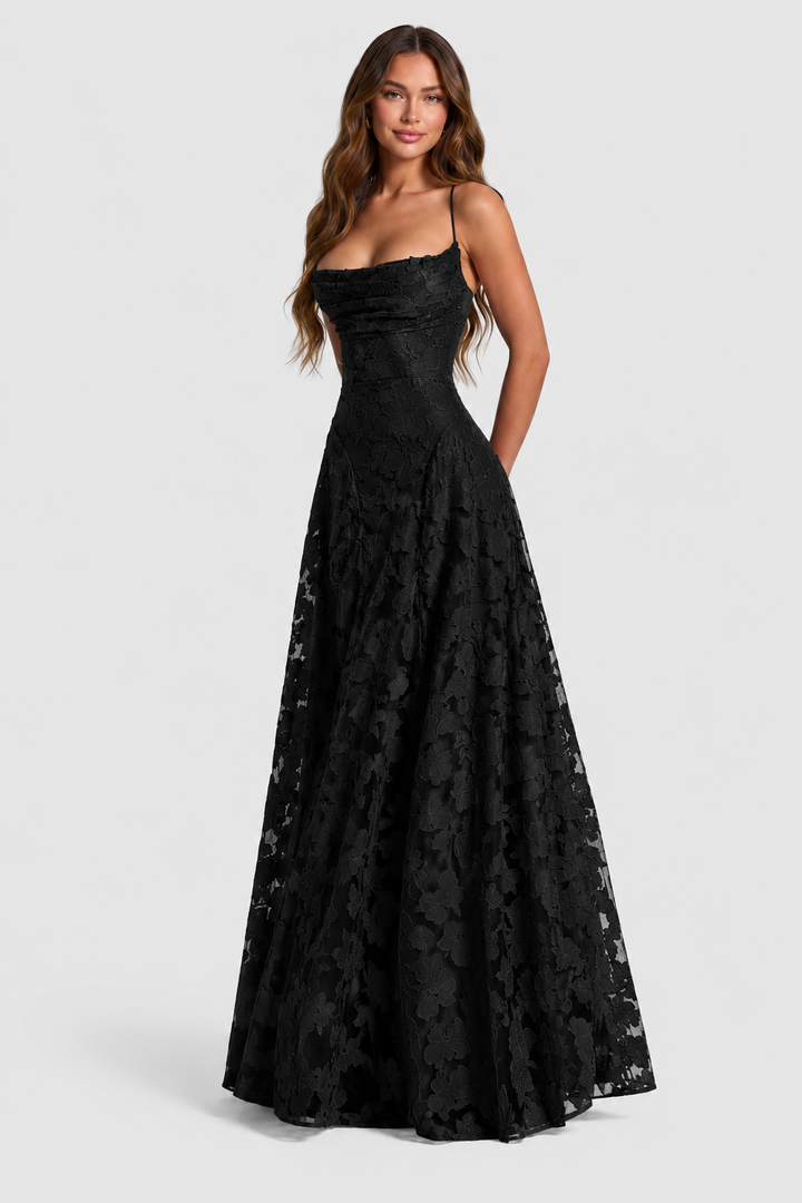 Nerila - Raised Floral Lace Dress