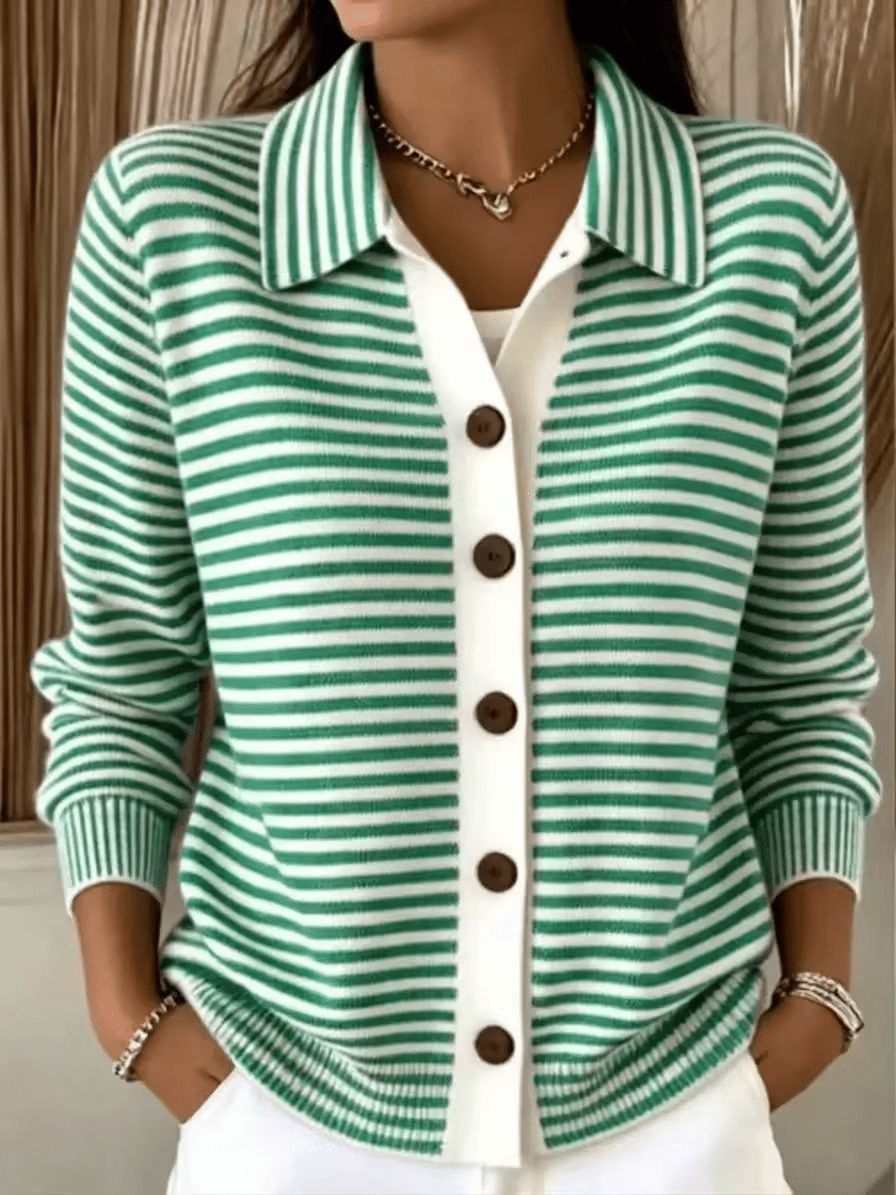 Neraya - Printed Knit Cardigan