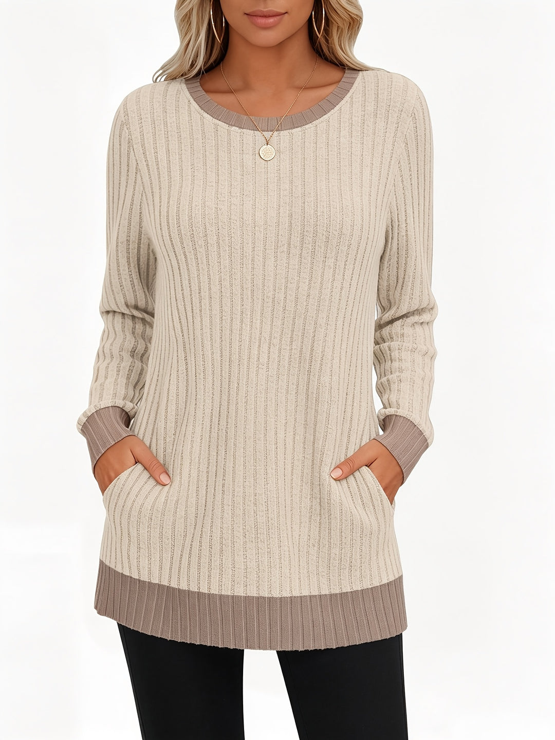 Soreli - Colour-Block Jersey Knit T-Shirt