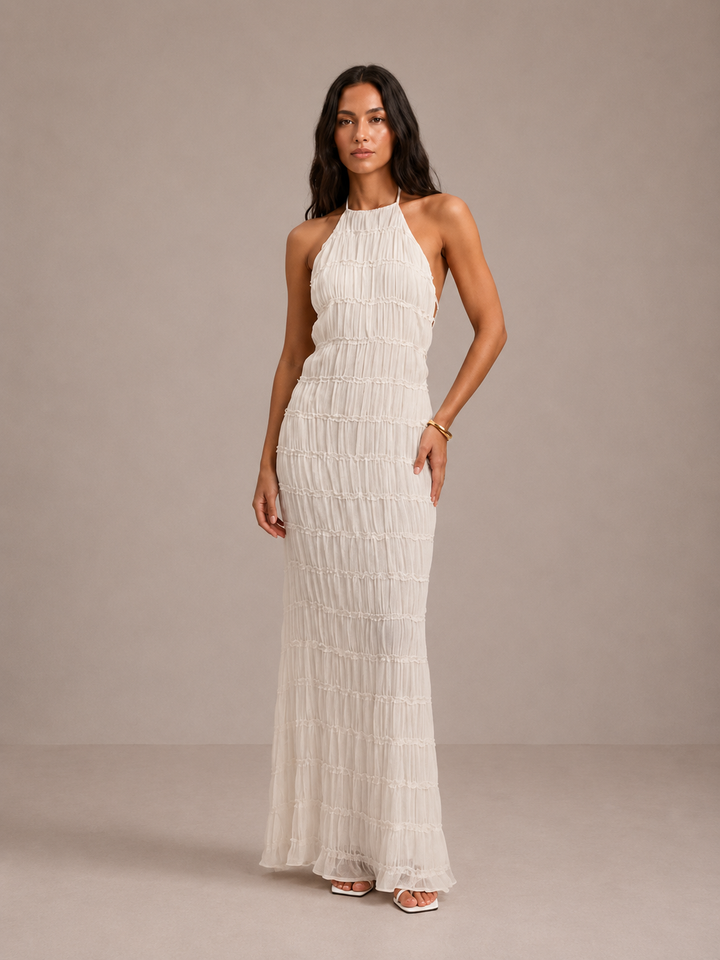 Ivessa - Tiered Ruffle Cotton-Blend Dress