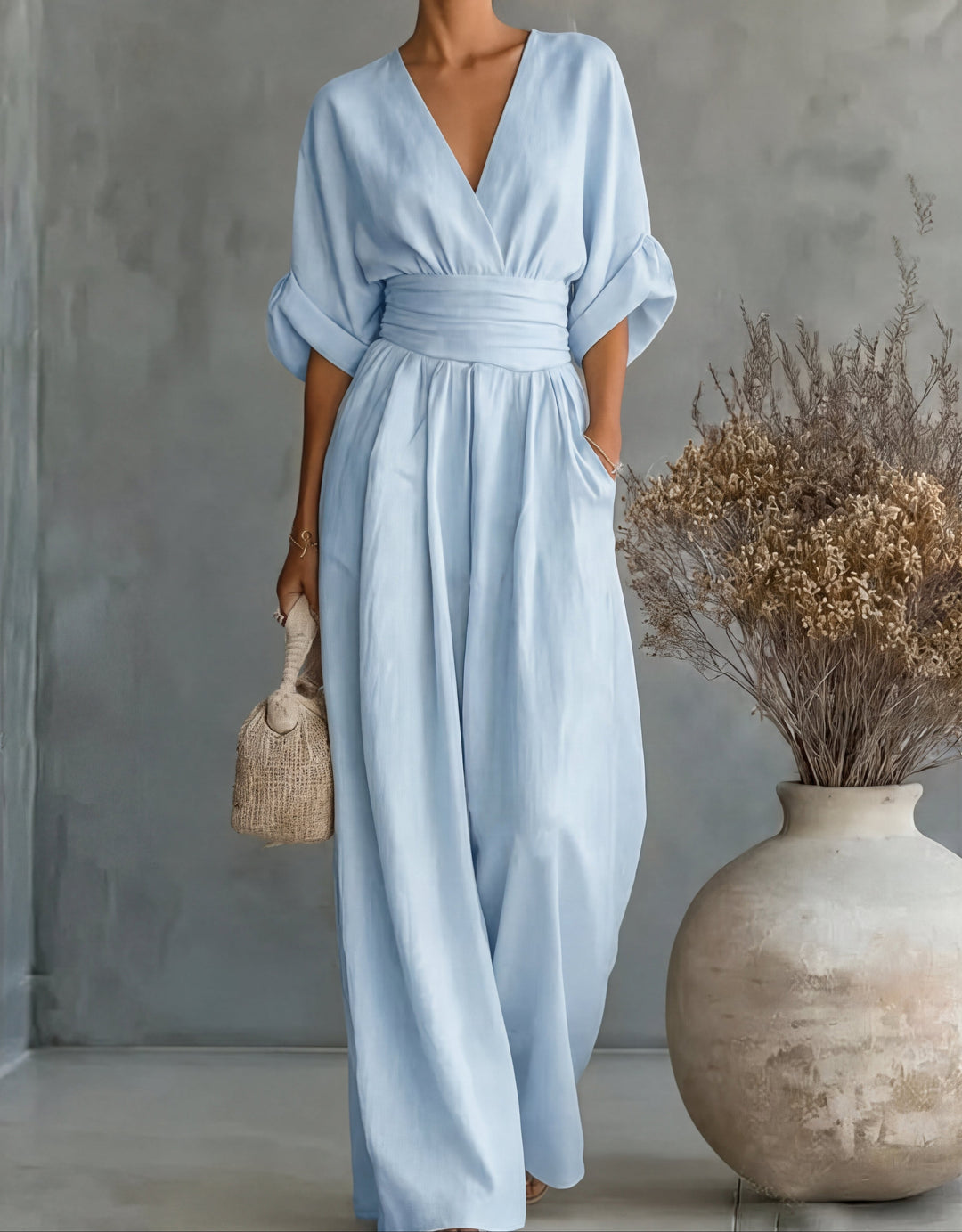 Mireva - Wide-Leg Woven Jumpsuit