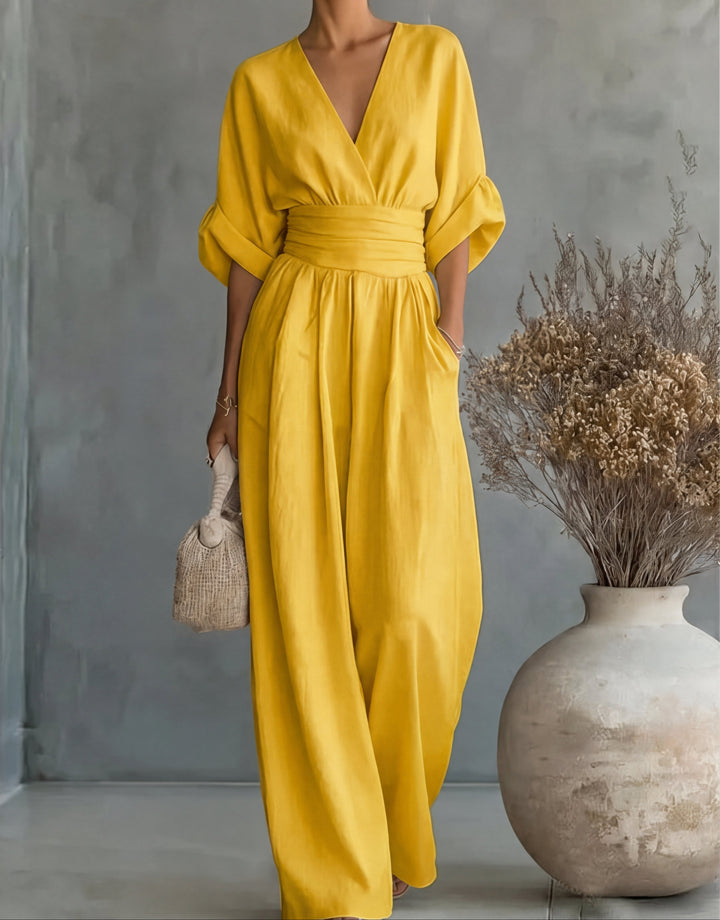 Mireva - Wide-Leg Woven Jumpsuit