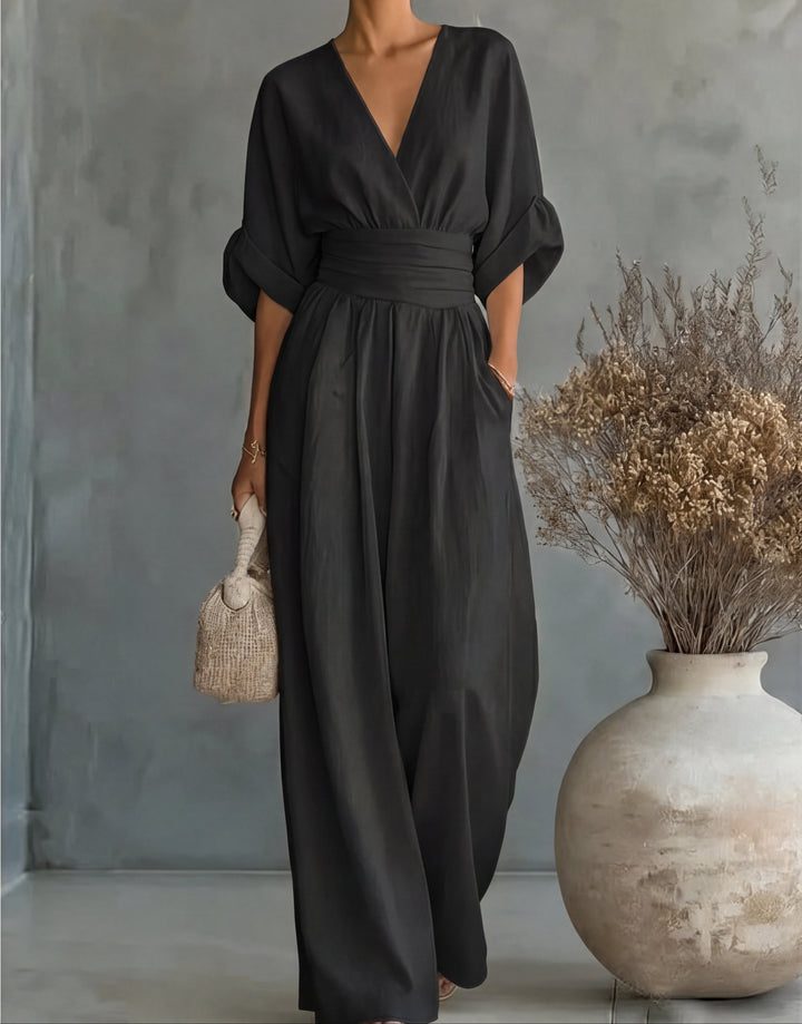 Mireva - Wide-Leg Woven Jumpsuit