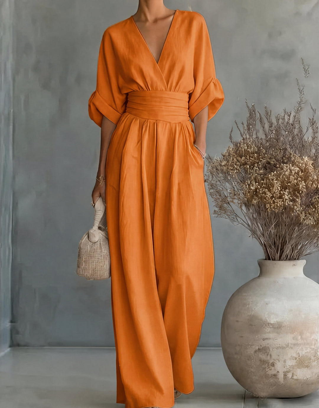 Mireva - Wide-Leg Woven Jumpsuit