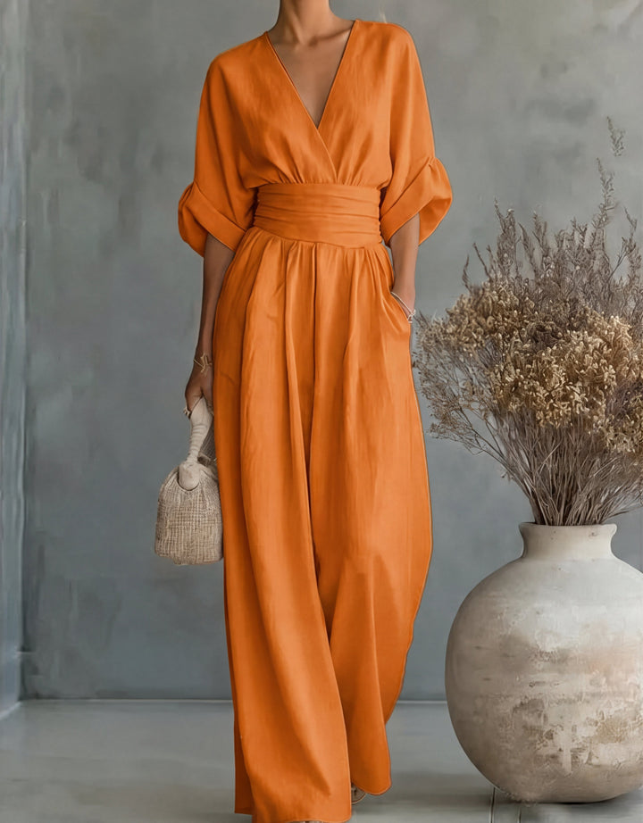 Mireva - Wide-Leg Woven Jumpsuit