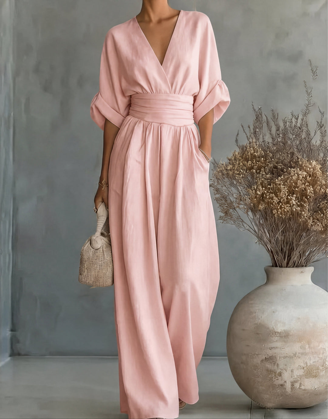 Mireva - Wide-Leg Woven Jumpsuit