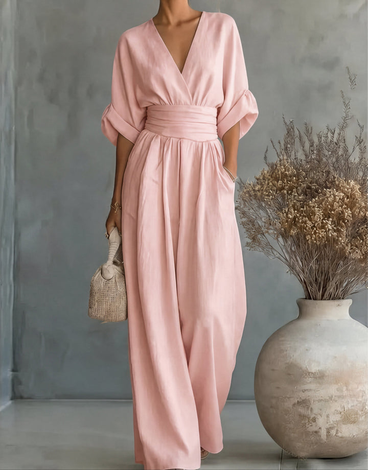 Mireva - Wide-Leg Woven Jumpsuit