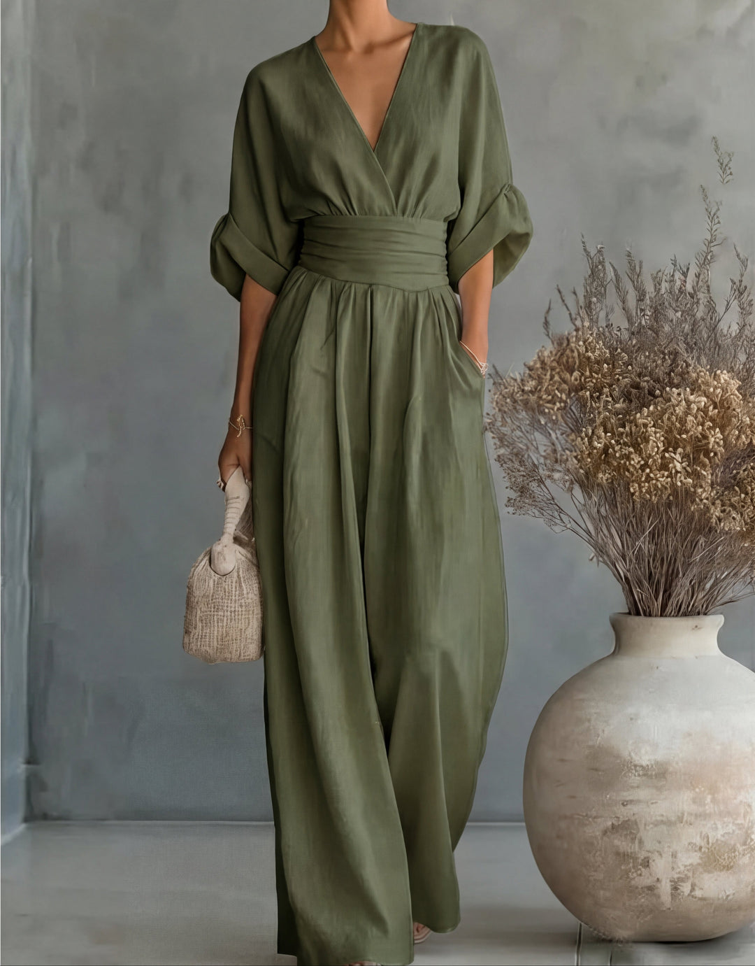 Mireva - Wide-Leg Woven Jumpsuit