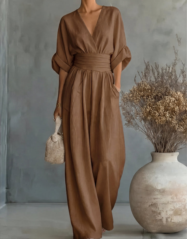 Mireva - Wide-Leg Woven Jumpsuit
