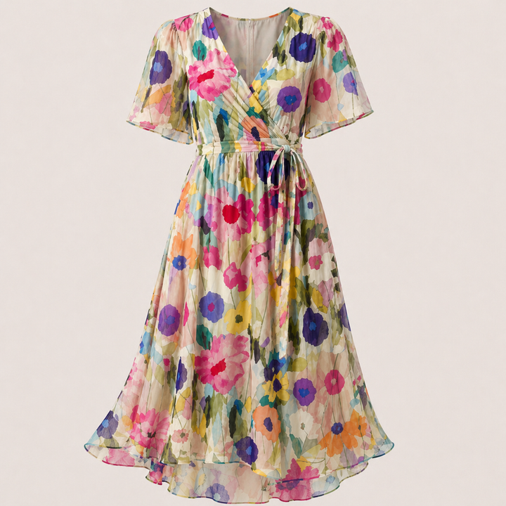 Naliri - Wrap Woven Midi Dress