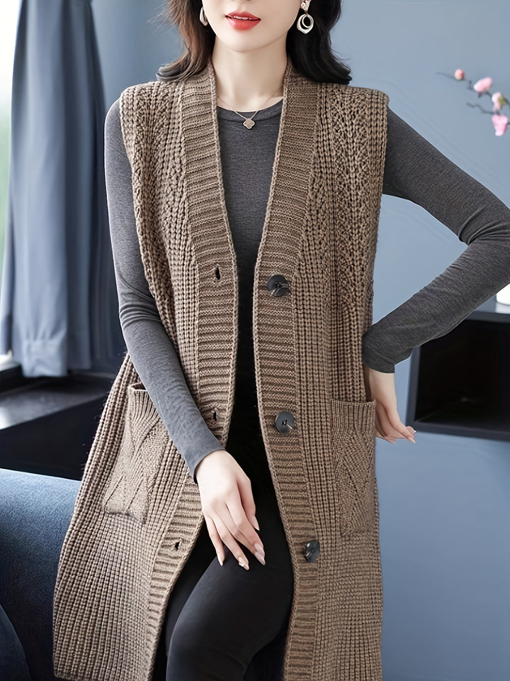 Mireva - Midi Sweater Knit Vest