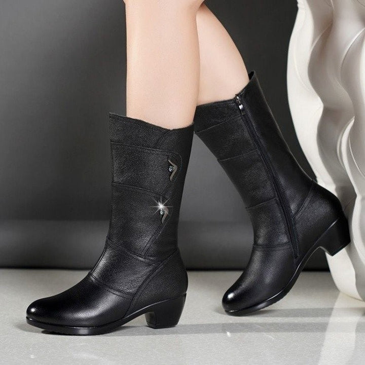 Yalira - Leather Ankle Boots