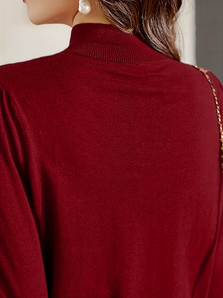 Neraya - Pearl-Detail Viscose Sweater