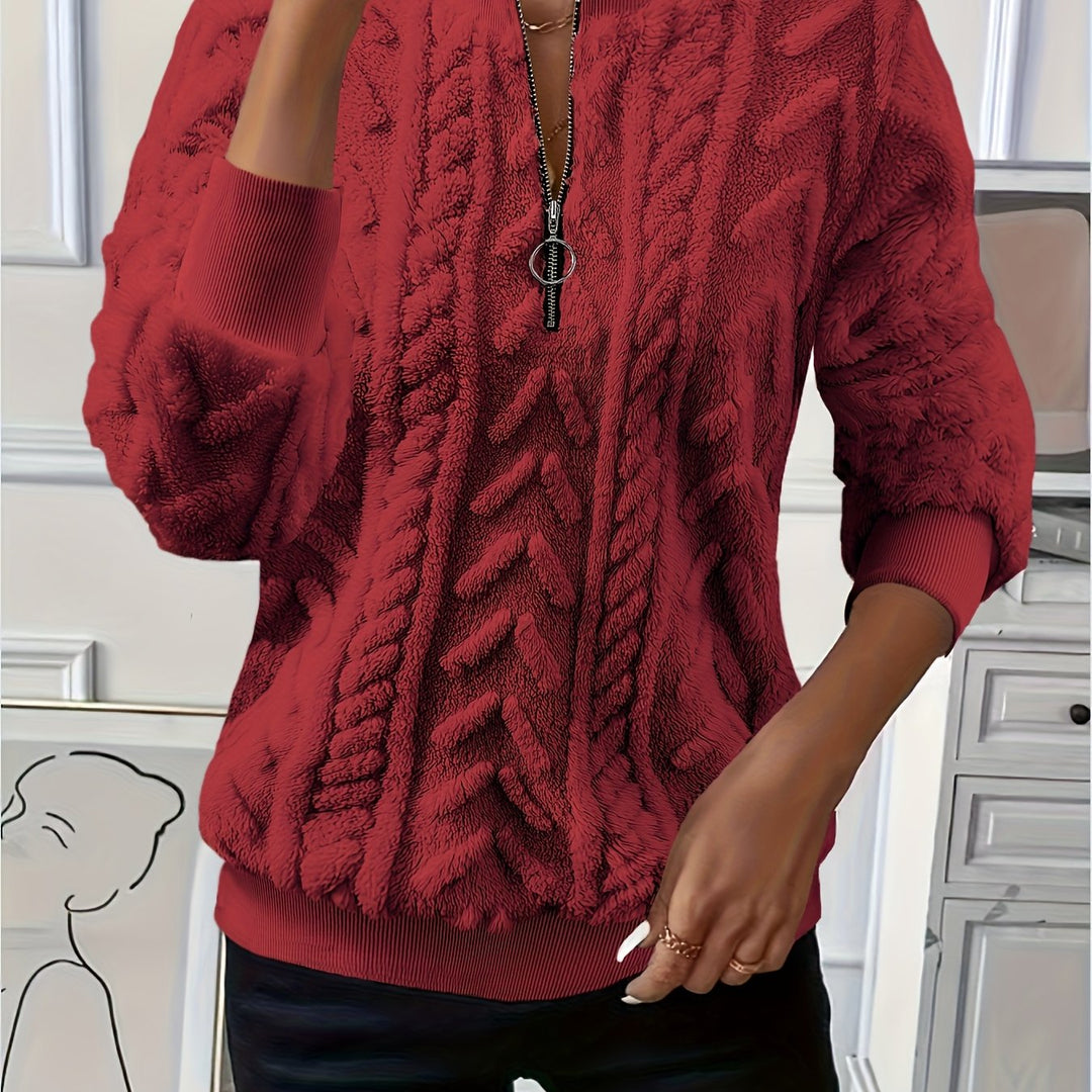 Tirena - Lined Knit Sweatshirt