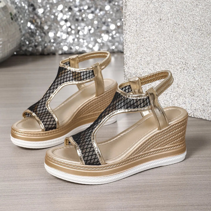 Selora - Adjustable Strap Wedge Sandals