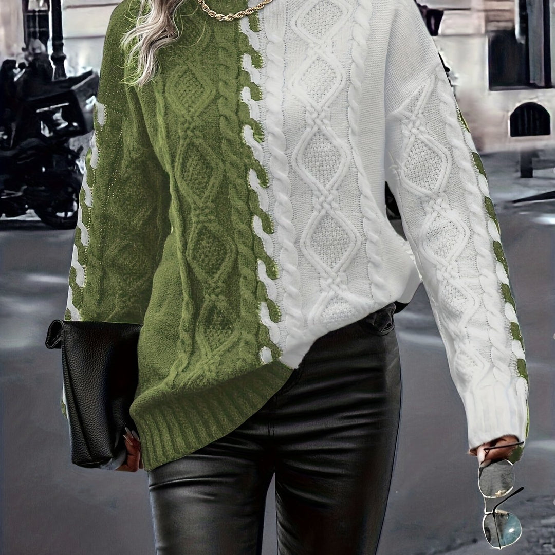 Nerise - Vertical Stripe Knit Blouse