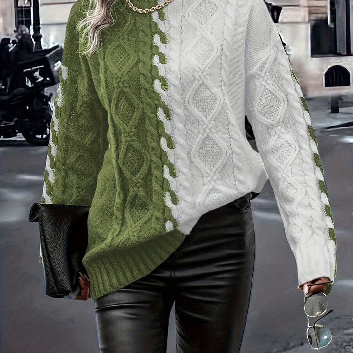Nerise - Vertical Stripe Knit Blouse