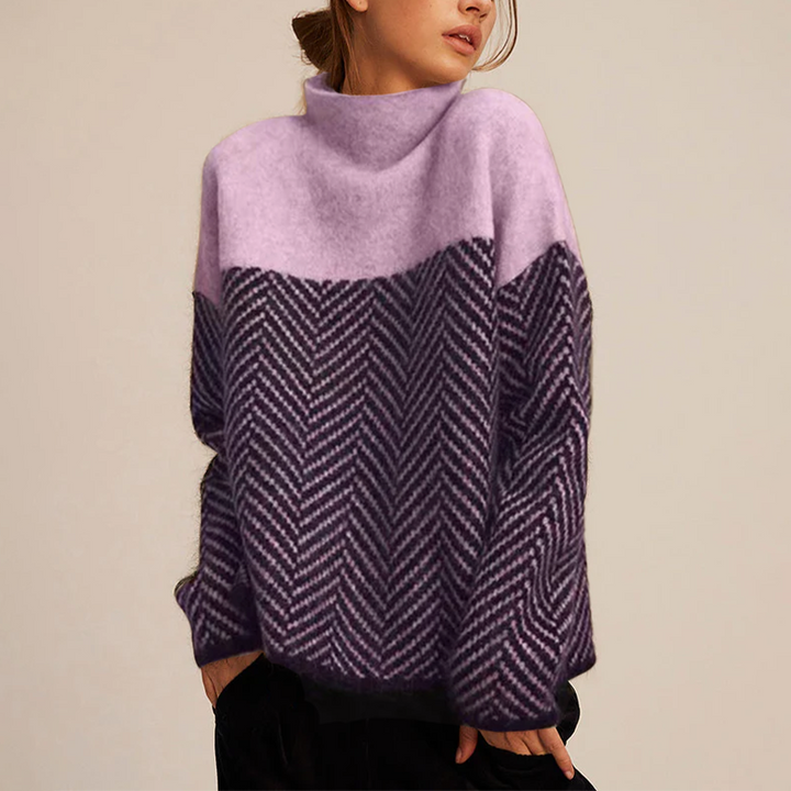 Lyrisa - Herringbone Knit Pullover