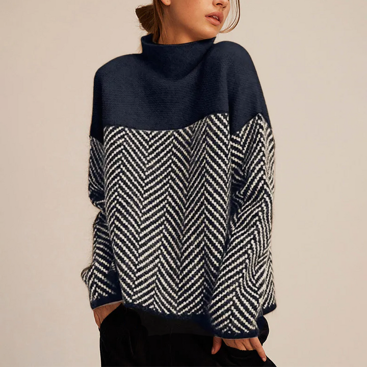 Lyrisa - Herringbone Knit Pullover