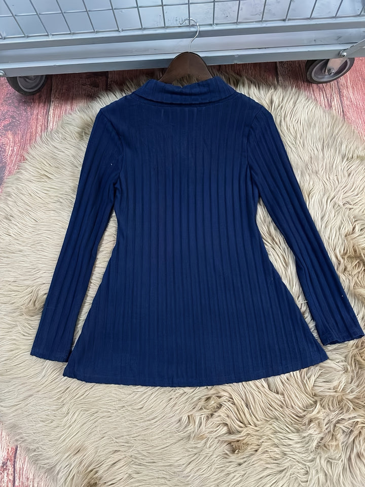 Tavina - Plaid Patchwork Knit T-Shirt