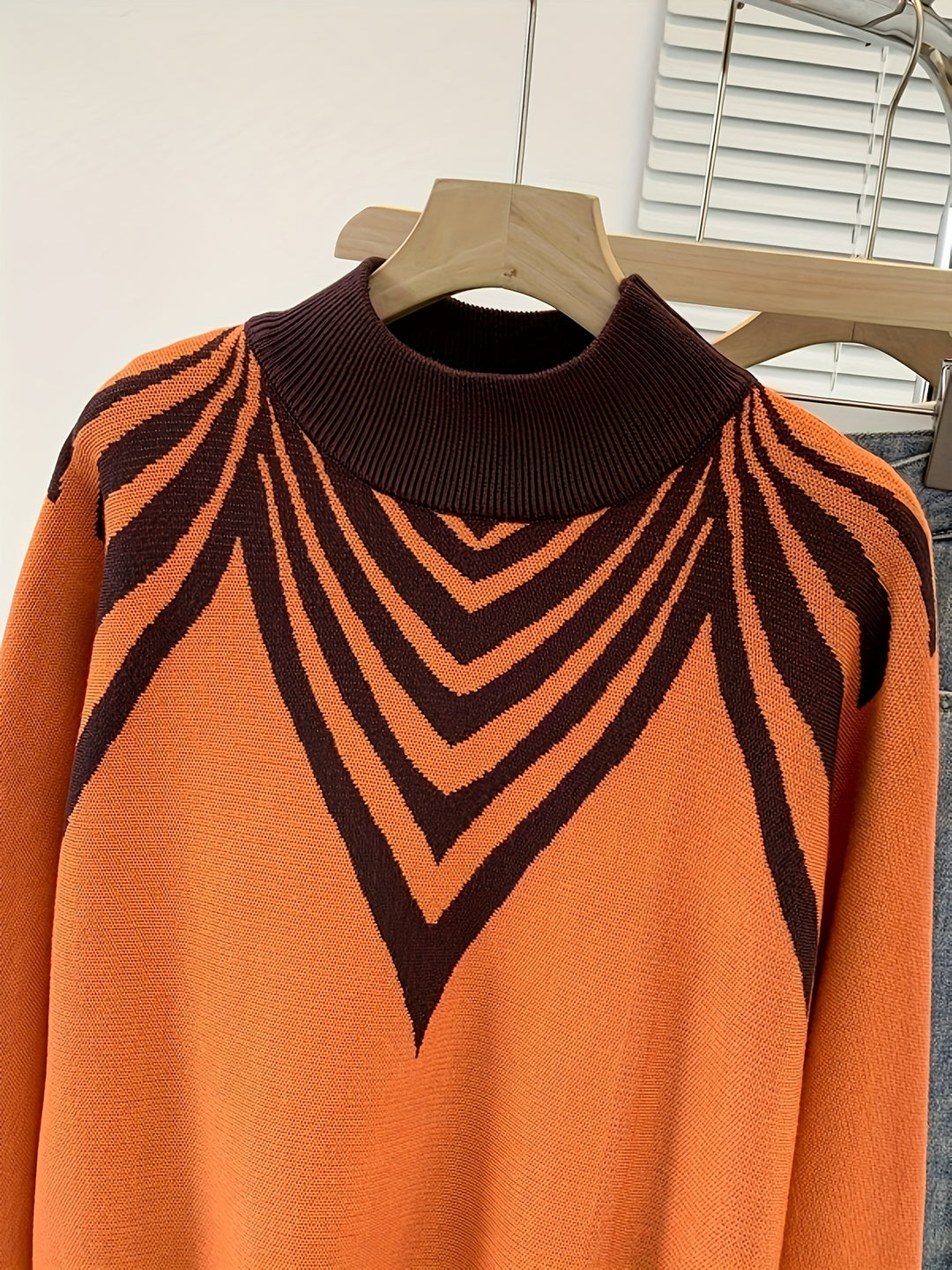 Anevra - Colour-Block Jacquard Knit Sweater