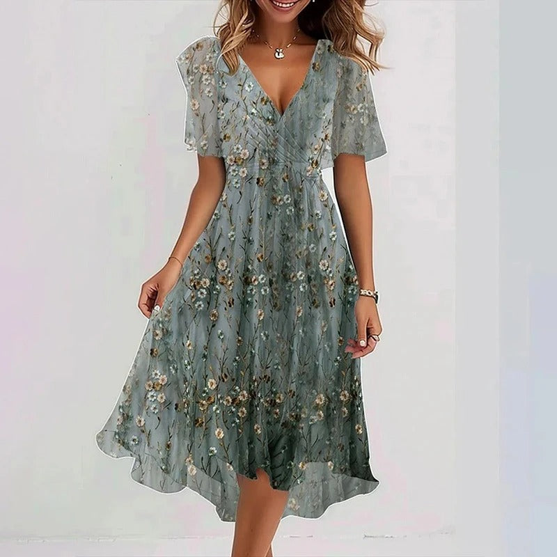 Virela - Contour-Cut Woven Dress