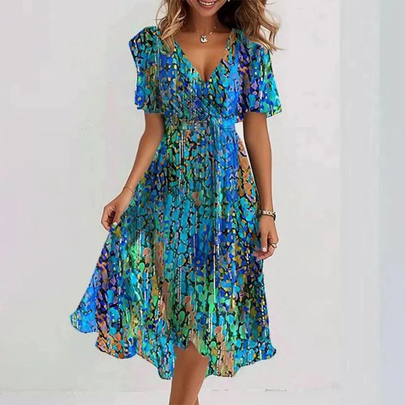 Virela - Contour-Cut Woven Dress