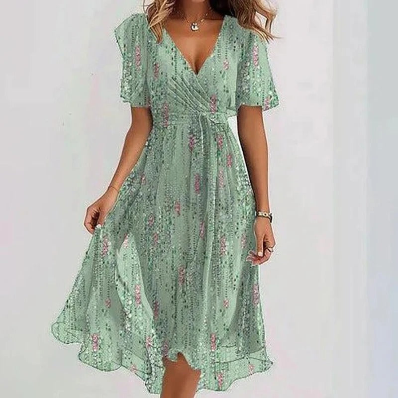Virela - Contour-Cut Woven Dress