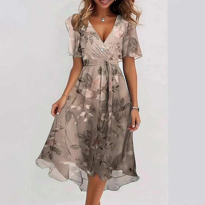Virela - Contour-Cut Woven Dress