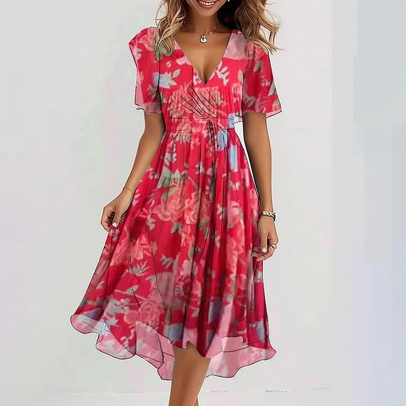 Virela - Contour-Cut Woven Dress