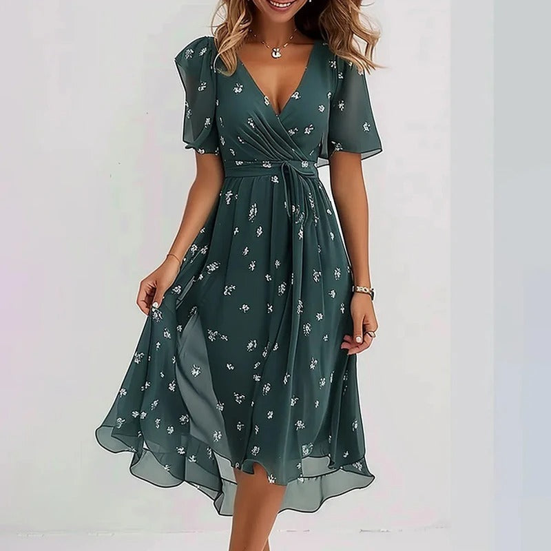 Virela - Contour-Cut Woven Dress