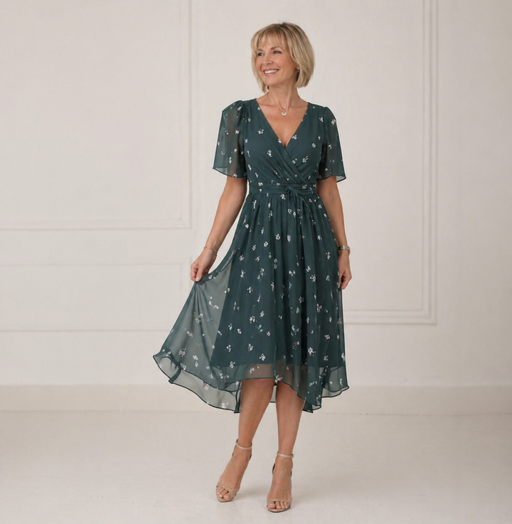 Naliri - Wrap Woven Midi Dress