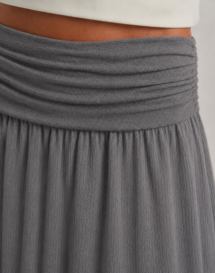 Orlise - Ruffled-Waist Skirt