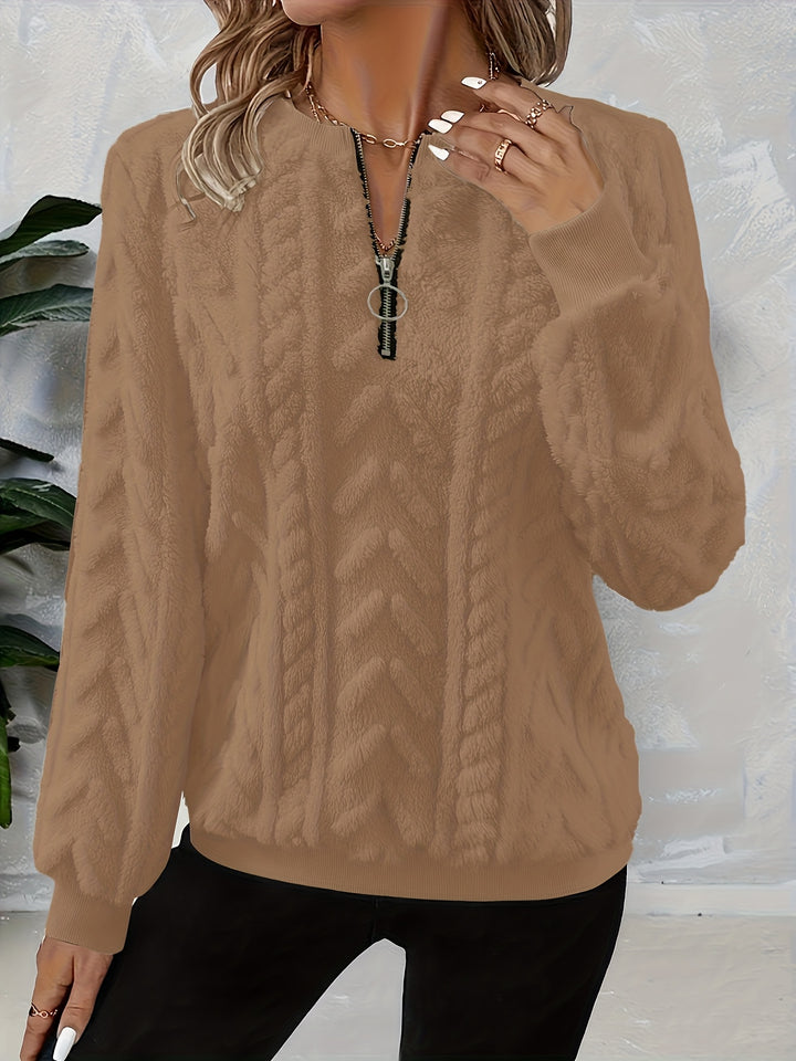 Tirena - Lined Knit Sweatshirt