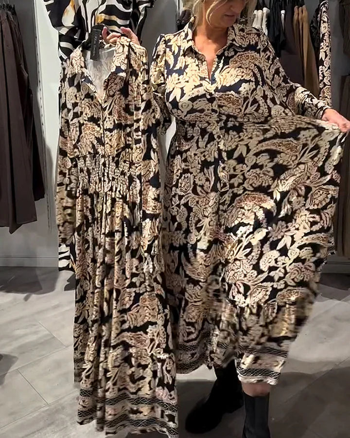 Naliri - Floral-Print Woven Shirt Dress