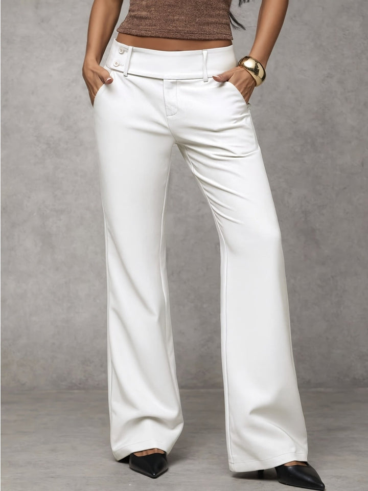 Reniva - Wide-Leg Woven Trousers