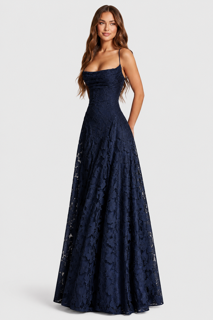 Nerila - Raised Floral Lace Dress