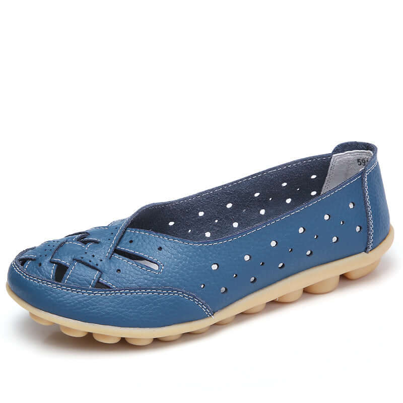 Nevara - Gel-Cushioned Sole Leather Loafers