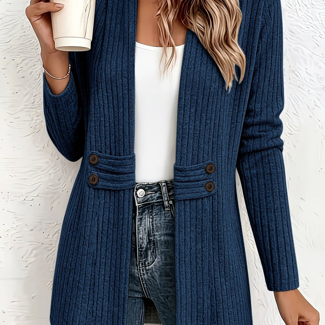 Velira - Double-Breasted Knit Cardigan