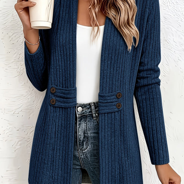 Velira - Double-Breasted Knit Cardigan