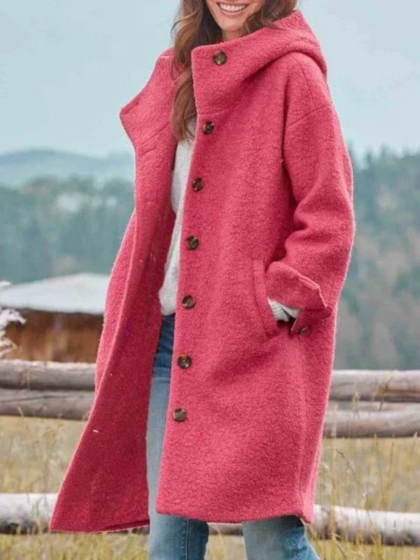 Mireva - Longline Slim Woven Coat