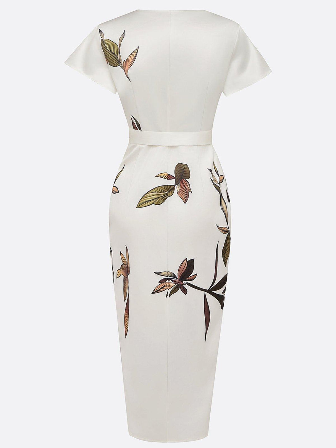 Ilyra - Wrap-Front Polished-Finish Dress