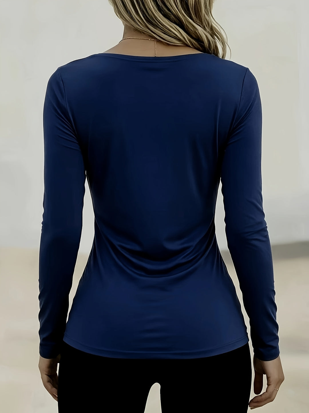 Arlysa - Round Neck Stretch Jersey T-Shirt