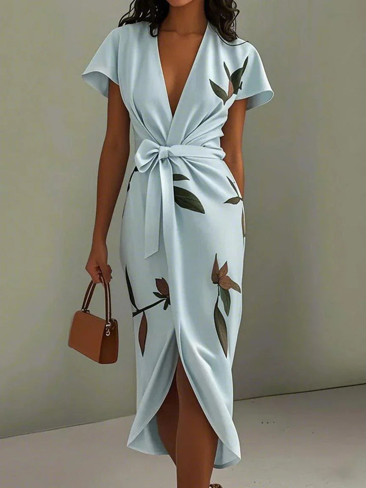 Velise - Wrap Satin Dress