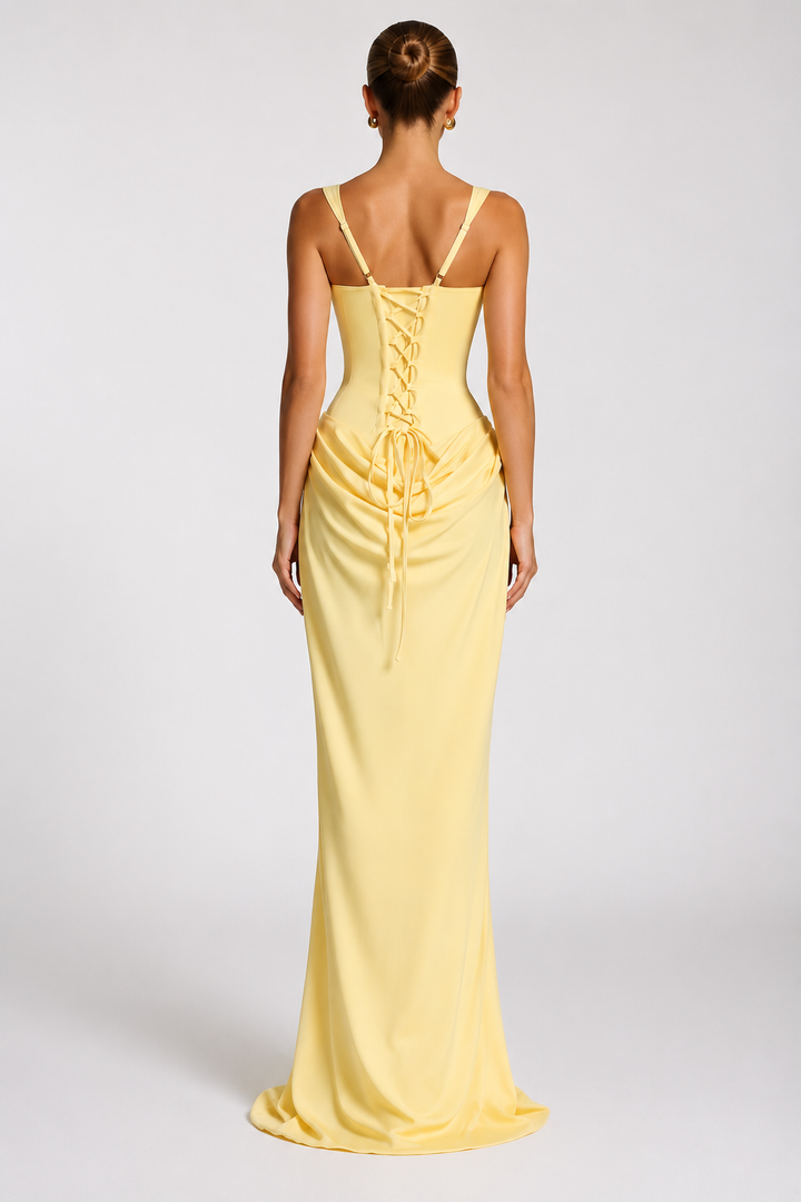 Rheva - Corset-Bodice Maxi Dress