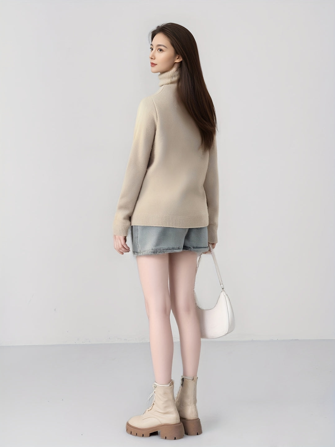 Velira - Split Hem Knit Pullover Sweater