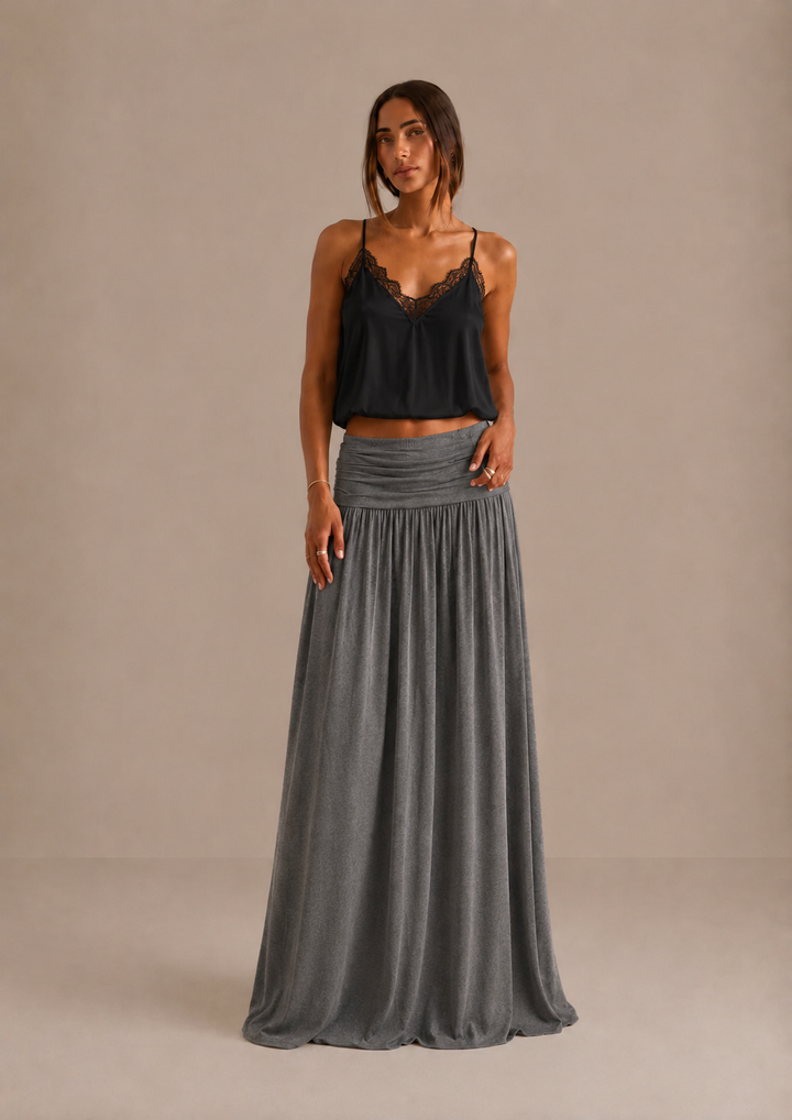 Orlise - Ruffled-Waist Skirt