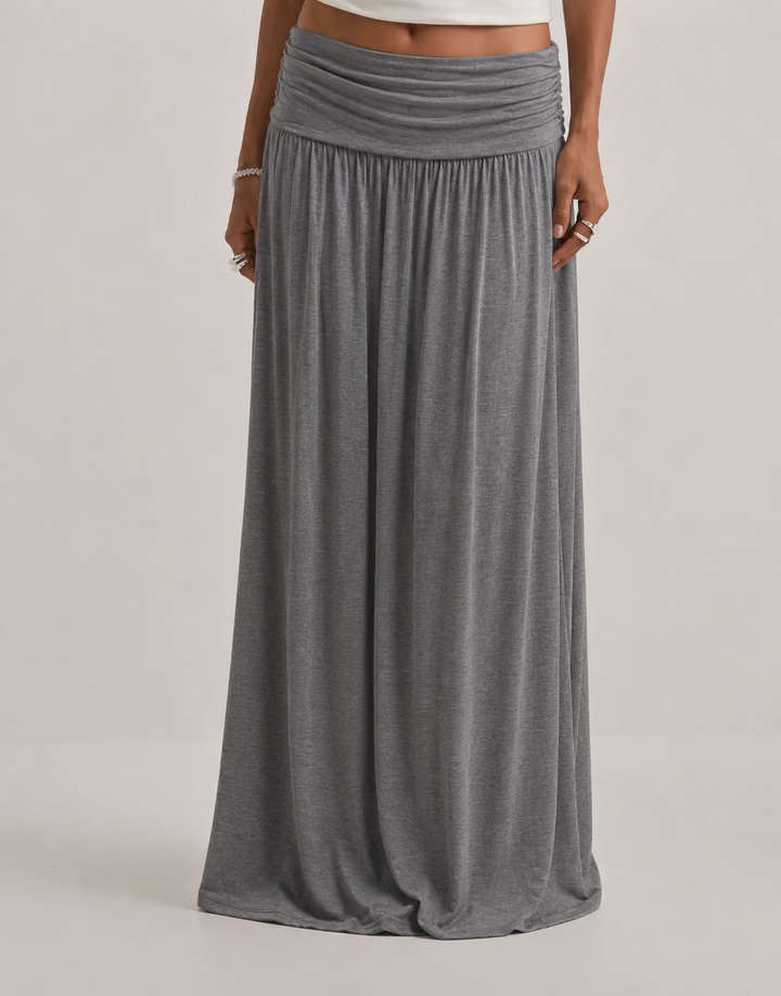 Orlise - Ruffled-Waist Skirt