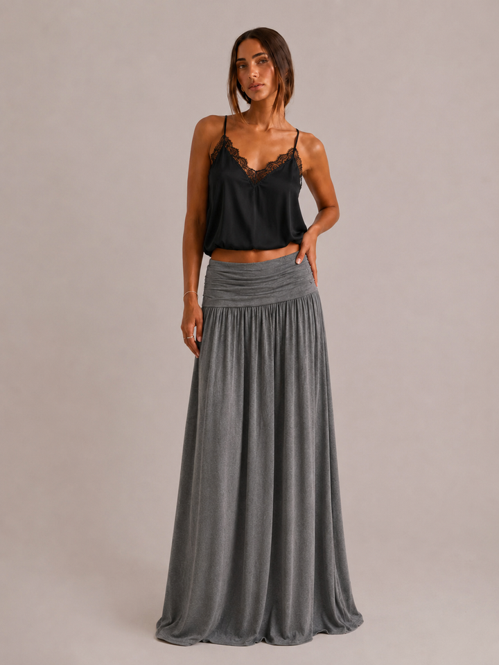 Orlise - Ruffled-Waist Skirt