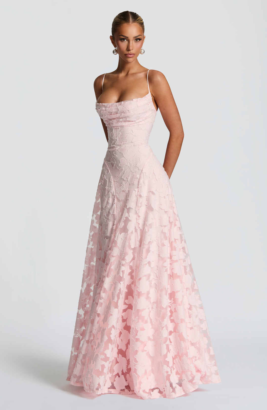 Caleia - Corset Lace Maxi Dress